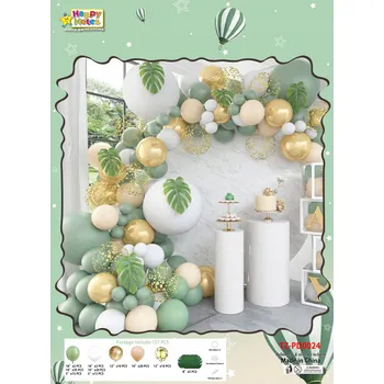 Balónek Sada 137 zelených balónků ks