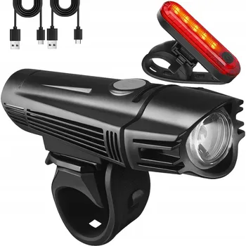 Cyklosvítilna Silné SVĚTLO na KOLO LED přední zadní svítilna 2000mAh SADA na KOLO