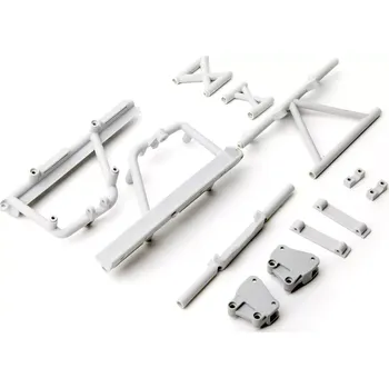 RC náhradní díl Axial vzpěry rámu, lože baterie šedé: RBX10