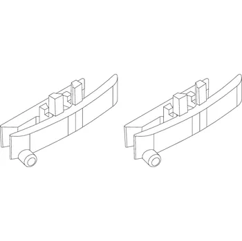 RC náhradní díl Turbo Racing držák předních světel C63 2ks