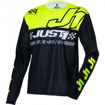 Moto dres Dres JUST1 J-COMMAND COMPETITION černo/fluo žlutý Velikost: XXL