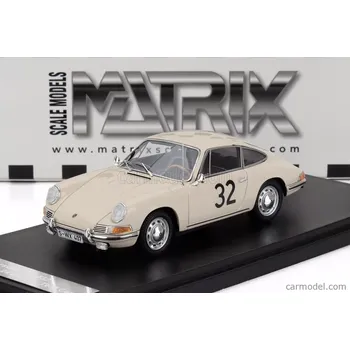autíčko Matrix scale models Porsche 911s Coupe N 32 Test 24h Le Mans 1966 1:43 Bílá