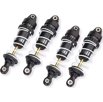 RC náhradní díl Traxxas tlumič GTR dlouhý šedý (4) (sestavený s pružinami)