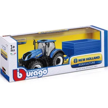 Hračka Bburago New Holland T7.315 1:32 s doplňky (sada 6ks)