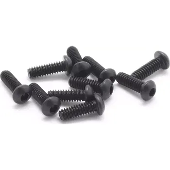 RC náhradní díl SWORKz ocelový Inbusový šroub s čočkovitou hlavou, M3x14mm, 10 ks.