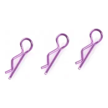 RC náhradní díl Revtec Sponka karosérie 1:10 zahnutá fialová (10) - expresní doprava