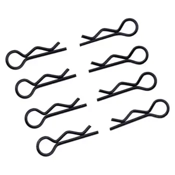 RC náhradní díl Ultimate Racing Sponky karoserie malé 1/10 - pravé a levé po 4ks. - černé