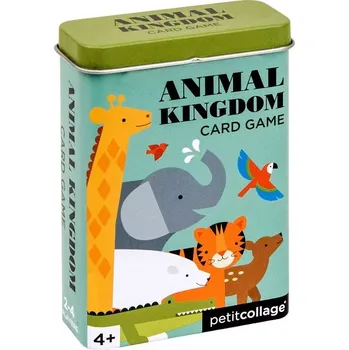 Pexeso Petit Collage Karty v dóze království zvířat - poškozený obal