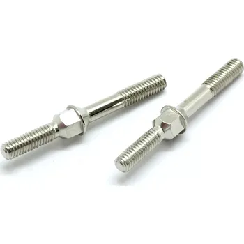 RC náhradní díl SWORKz ocelové spojovačky P/L řízení M4x40mm EVO, 4 ks.