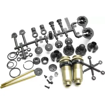 RC náhradní díl SWORKz 1/10 PRO zadní hliníkové olejové tlumiče, dlouhé, 2 ks.