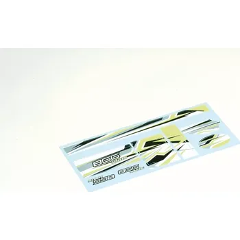 RC náhradní díl Graupner/Soar Radi Box nálepky, žluté