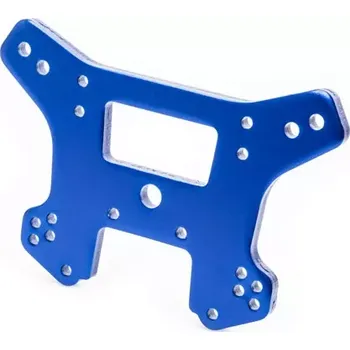 RC náhradní díl Traxxas věž předních tlumičů hliníková modře eloxovaná