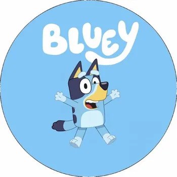 Jedlá dekorace na dort Jedlý papír Bluey 19,5cm Pictu Hap