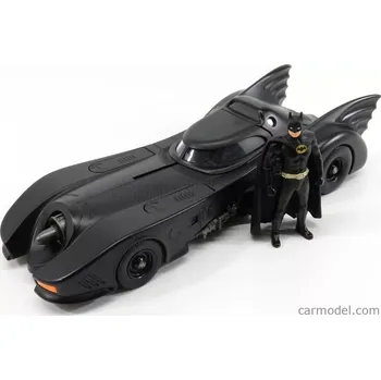 Dětské zboží Jada Batman Batmobile Movie 1989 With Batman Figure WH-253215002-98260 1:24 Matt Black