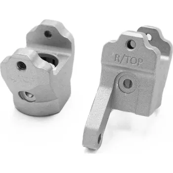 RC náhradní díl HOBBYTECH CRX hliníkové přední C držáky, stříbrné