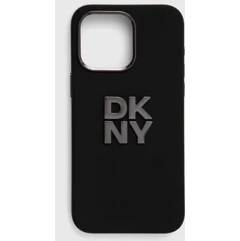 Pouzdro na mobilní telefon Obal na telefon Dkny iPhone 15 Pro Max 6.7" černá barva, DKHCP15XSMCBSK 99X, vel. ONE SIZE