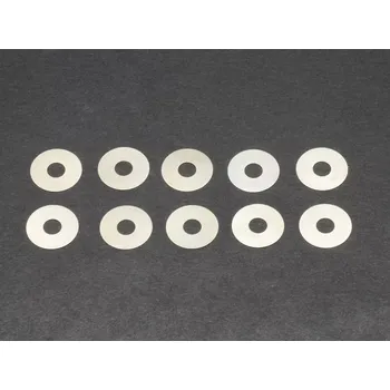 RC náhradní díl SWORKz ocelové vymezovací podložky 3.5x10x0.1mm, 10 ks.