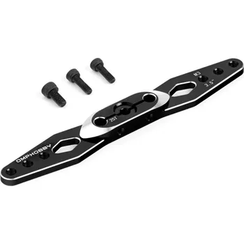 RC náhradní díl OMP Servo páka Oboustranná 89mm (3,5") 25zubů M3 - černá