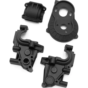 RC náhradní díl HOBBYTECH Xmid skříň převodovky + kryt držáku motoru