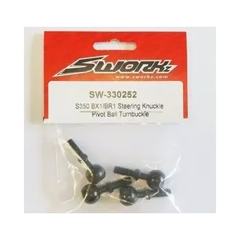 RC náhradní díl SWORKz Ocelové Pivot Ball, 4 ks.