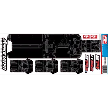 RC náhradní díl Associated FT B74.2 ochranná folie na podvozek, 1 ks.