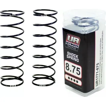 RC náhradní díl Ultimate Racing Ultimate přední pružiny 70mm, 1.6/8.75 otáček pro 16mm olej. tlumiče, 1 ks.