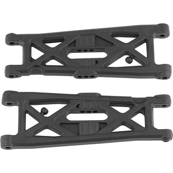 RC náhradní díl Associated SC6.2 FT přední spodní ramena, uhlíková verze, gull wing, 2 ks.