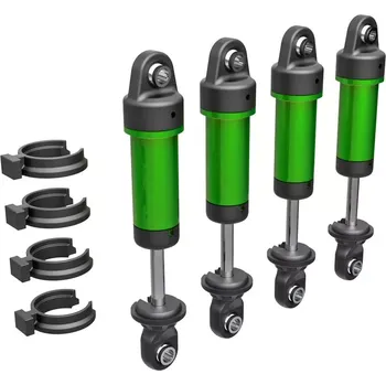 RC náhradní díl Traxxas tlumič GTM hliníkový zeleně eloxovaný (4)