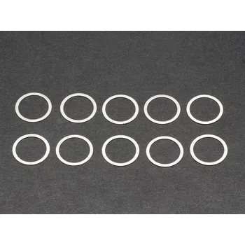 RC náhradní díl SWORKz ocelové/hliník vymezovací podložky 10x12x0.2mm, 10 ks.