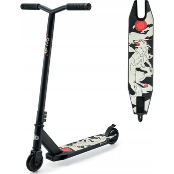 Koloběžka Kinderkraft Freestyle Koloběžka Městská Odolná Koloběžka do 100 kg Lehká SOLIS Černá