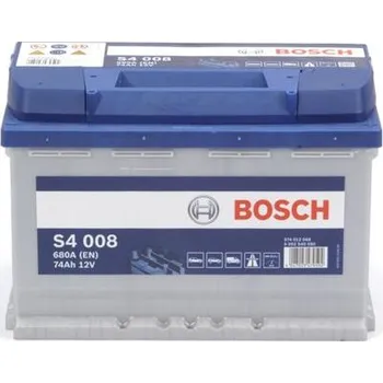 Autobaterie 74Ah P,s.p.680A, 12V, 278x175x190, BOSCH S4