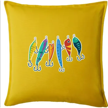 Polštář Rybářské návnady - Polštář 50x50 - 50x50 - Pouze potah ( Žlutá )