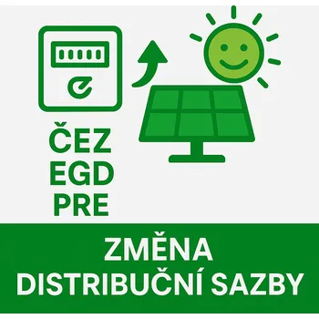 Rozvaděč Změna distribuční sazby ČEZ, EGD, PRE