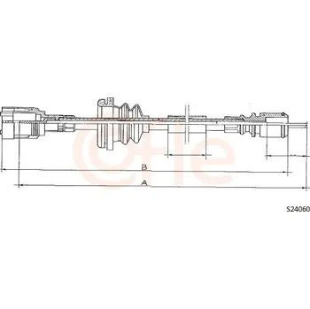 Náhon tachometru Hřídel tachometru COFLE (S24060)