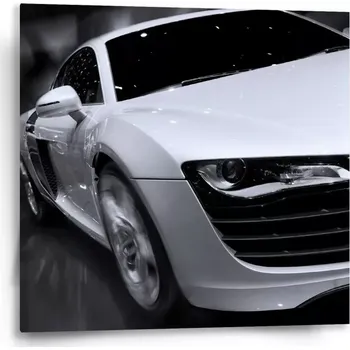 Obraz Sablio Obraz Bílý sporťák - 50x50 cm