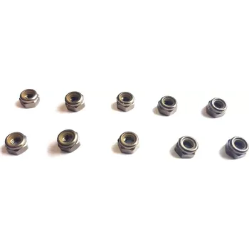 RC náhradní díl Revtec Matice samojistná hliníková M5 bronz elox (10)