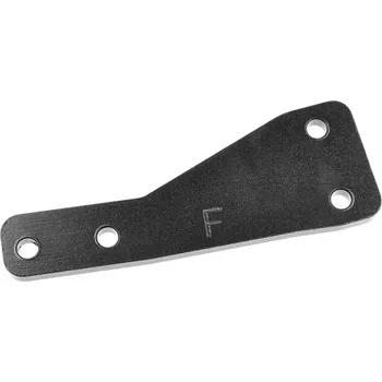 RC náhradní díl Team Corally Výztuha parohů/držáku tlumiče - přední - MT - hliník - černá - 1 ks.