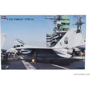 Plastikový model Hasegawa Grumman F-14d Tomcat Cvw-14 Military Airplane 1974 1:48 /