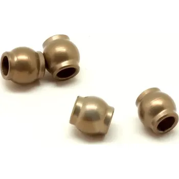 RC náhradní díl SWORKz hliníkové kuličky do kloubků tlumičů, 4 ks.