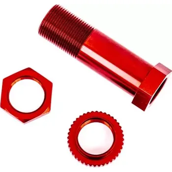 RC náhradní díl Traxxas díly servo saveru hliníkové červeně eloxované