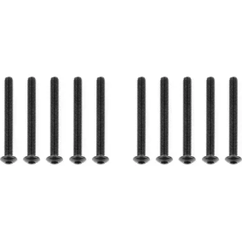 RC náhradní díl Associated M3x28mm šroub s imbusouvou půlkulatou hlavou, 10ks.
