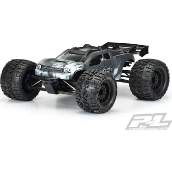 Modelářství PRO LINE BRUTE čirá karoserie, bílá, předříznutá pro TRX E-REVO 2.0