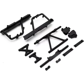 RC náhradní díl Axial vzpěry rámu, lože baterie černé: RBX10