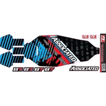 RC náhradní díl Associated B7 ochranná folie hliníkového šasi