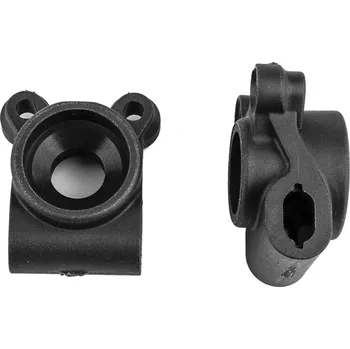 RC náhradní díl Associated B74.1 plastové zadní náboje kol, uhlíková verze, 2 ks.