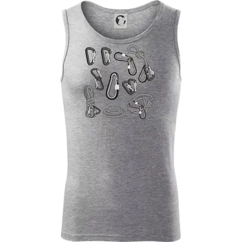 Horolezecké karabiny - Tílko pánské Core - S ( Tmavě šedý melír )