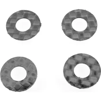 RC náhradní díl Revolution Design Ultra 1/10 Offroad & 1/12 Onroad uhlíkové podložky, 4 ks. pro 5mm sloupky