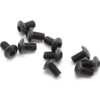 RC náhradní díl SWORKz ocelový Inbusový šroub s čočkovitou hlavou, M3x5mm, 10 ks.