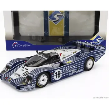 Hračka Solido Porsche 956l 2.6l Twin Turbo Team Obermaier Racing Boss N 18 24h Le Mans 1983 Jurgen Laessig - Alex Plankenhorn - Desire Wilson 1:18 Černá Bílá