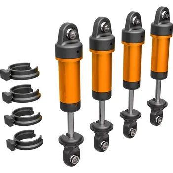 RC náhradní díl Traxxas tlumič GTM hliníkový oranžově eloxovaný (4)